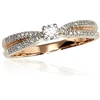 Diamond Sky Jewelry Auksinis žiedas su deimantais „Joanna IX“