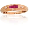 Diamond Sky Jewelry Auksinis žiedas su deimantais ir rubinais „Odette II“