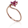 Diamond Sky Jewelry Auksinis žiedas su deimantais ir rubinais „Crystallite V“