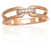 Diamond Sky Jewelry Auksinis žiedas su deimantais „Omega IV“