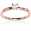 Diamond Sky Jewelry Auksinis žiedas su deimantais „Solitaras VIII“