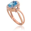 Diamond Sky Jewelry Auksinis žiedas su deimantais ir topazais „Ferro X“