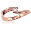 Diamond Sky Jewelry Auksinis žiedas su deimantais „Kometa VI“
