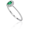 Diamond Sky Jewelry Auksinis žiedas su deimantais ir smaragdais „Ferro II“