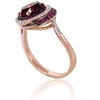 Diamond Sky Jewelry Auksinis žiedas su deimantais, rubinais ir granatais „Constellation III“