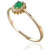 Diamond Sky Jewelry Auksinis žiedas su deimantais ir smaragdais „Ferro VIII“