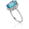 Diamond Sky Jewelry Auksinis žiedas su deimantais ir topazais „Adele III“