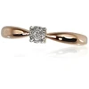 Diamond Sky Jewelry Auksinis žiedas su deimantais „Solitaras II“