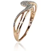 Diamond Sky Jewelry Auksinis žiedas su deimantais „Jūros Banga II“