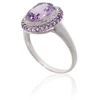 Diamond Sky Jewelry Auksinis žiedas su deimantais ir ametistais „Ametisto Didybė“