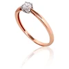 Diamond Sky Jewelry Auksinis žiedas su deimantais „Solitaras IV“
