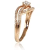 Diamond Sky Jewelry Auksinis žiedas su deimantais „Auksinė Banga VI“