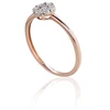 Diamond Sky Jewelry Auksinis žiedas su deimantais „Deimantų Gėlė V“