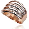 Diamond Sky Jewelry Auksinis žiedas su deimantais „Aukso Raštas“