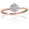 Diamond Sky Jewelry Auksinis žiedas su deimantais „Deimantų Gėlė V“