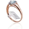 Diamond Sky Jewelry Auksinis žiedas su deimantais ir topazais „Princess IV“
