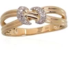 Diamond Sky Jewelry Auksinis žiedas su deimantais „Omega“