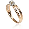 Diamond Sky Jewelry Auksinis žiedas su deimantais „Omega“