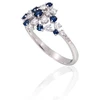 Diamond Sky Jewelry Auksinis žiedas su deimantais ir safyrais „Lunar Symphony“