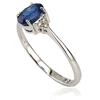 Diamond Sky Jewelry Auksinis žiedas su deimantais ir safyrais „Grakštumas“