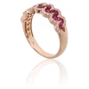 Diamond Sky Jewelry Auksinis žiedas su deimantais ir rubinais „Aukso Raštas XV“