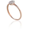 Diamond Sky Jewelry Auksinis žiedas su deimantais „Deimantų Gėlė V“