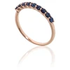 Diamond Sky Jewelry Auksinis žiedas su safyrais „Atėnė IX“