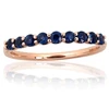 Diamond Sky Jewelry Auksinis žiedas su safyrais „Atėnė IX“