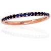 Diamond Sky Jewelry Auksinis žiedas su safyrais „Leticia III“
