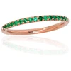 Diamond Sky Jewelry Auksinis žiedas su smaragdais „Leticia“