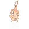 Diamond Sky Jewelry Auksinis zodiako ženklo pakabukas „Mergelė V“