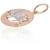 Diamond Sky Jewelry Auksinis zodiako ženklo pakabukas „Jautis V“