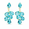 Diamond Sky Jewelry Auskarai „Amber II (Aqua Bohemica)“ su Preciosa® kristalais