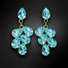 Diamond Sky Jewelry Auskarai „Amber II (Aqua Bohemica)“ su Preciosa® kristalais