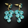 Diamond Sky Jewelry Auskarai „Amber II (Aqua Bohemica)“ su Preciosa® kristalais