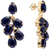 Diamond Sky Jewelry Auskarai „Amber II (Dark Indigo)“ su Preciosa® kristalais