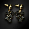 Diamond Sky Jewelry Auskarai „Amber II (Jet)“ su Preciosa® kristalais