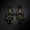Diamond Sky Jewelry Auskarai „Amber II (Jet)“ su Preciosa® kristalais