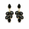 Diamond Sky Jewelry Auskarai „Amber II (Jet)“ su Preciosa® kristalais