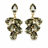 Diamond Sky Jewelry Auskarai „Amber II (Juodas Diamond)“ su Preciosa® kristalais