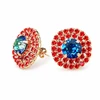 Diamond Sky Jewelry Auskarai „Andrea (Bermuda Mėlyna)“ su Swarovski® kristalais
