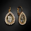 Diamond Sky Jewelry Auskarai „Celestial Drop (Gold Patina)“ su Swarovski® kristalais