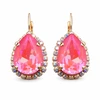 Diamond Sky Jewelry Auskarai „Celestial Drop III (Lotus Rožinė DeLite)“ su Swarovski® kristalais