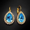 Diamond Sky Jewelry Auskarai „Celestial Drop (Aquamarine Mėlyna)“ su Swarovski® kristalais