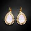 Diamond Sky Jewelry Auskarai „Celestial Drop (Rose Vanduo Opal)“ su Swarovski® kristalais