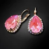 Diamond Sky Jewelry Auskarai „Celestial Drop III (Lotus Rožinė DeLite)“ su Swarovski® kristalais