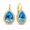 Diamond Sky Jewelry Auskarai „Celestial Drop (Aquamarine Mėlyna)“ su Swarovski® kristalais