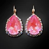 Diamond Sky Jewelry Auskarai „Celestial Drop III (Lotus Rožinė DeLite)“ su Swarovski® kristalais