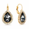 Diamond Sky Jewelry Auskarai „Celestial Drop (Sidabrinis Night)“ su Swarovski® kristalais