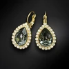 Diamond Sky Jewelry Auskarai „Celestial Drop (Sidabrinis Night)“ su Swarovski® kristalais